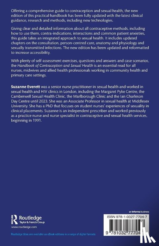 Everett, Suzanne (Middlesex University - Handbook of Contraception and Sexual Health
