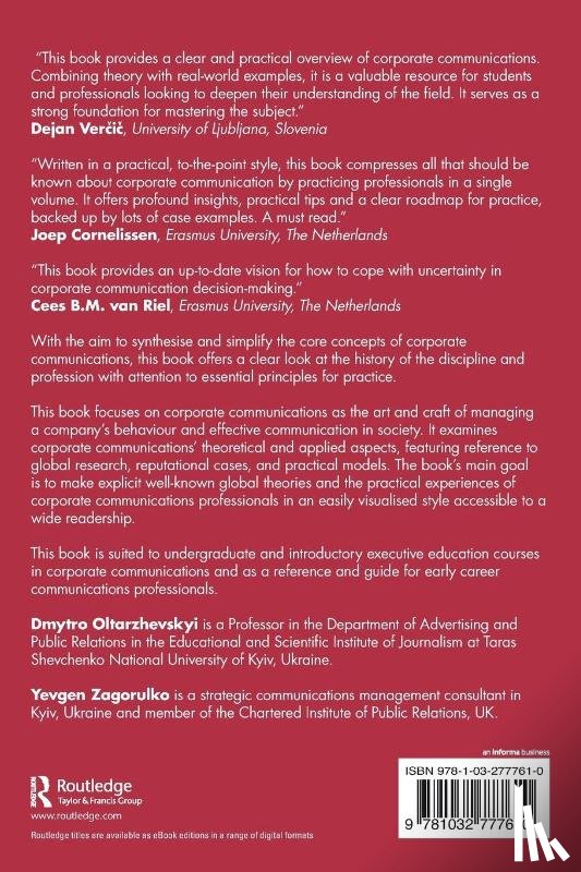Oltarzhevskyi, Dmytro (University of Kyiv, Zagorulko, Yevgen (University of Kyiv - Understanding Corporate Communications