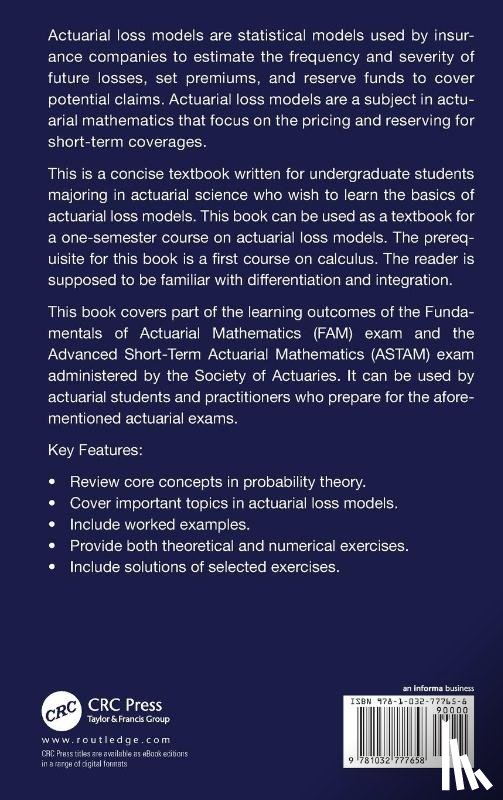 Gan, Guojun (University of Connecticut - Actuarial Loss Models