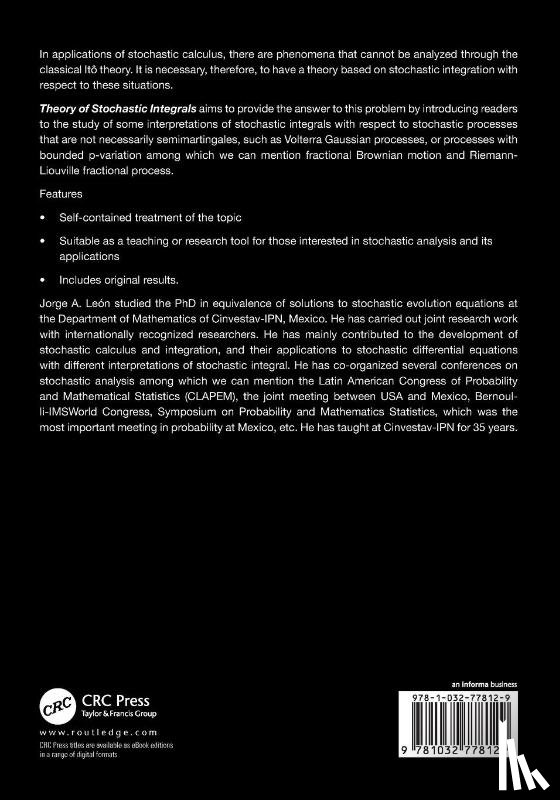 Leon, Jorge A. - Theory of Stochastic Integrals