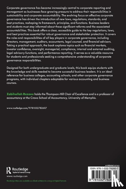 Rezaee, Zabihollah - Corporate Governance