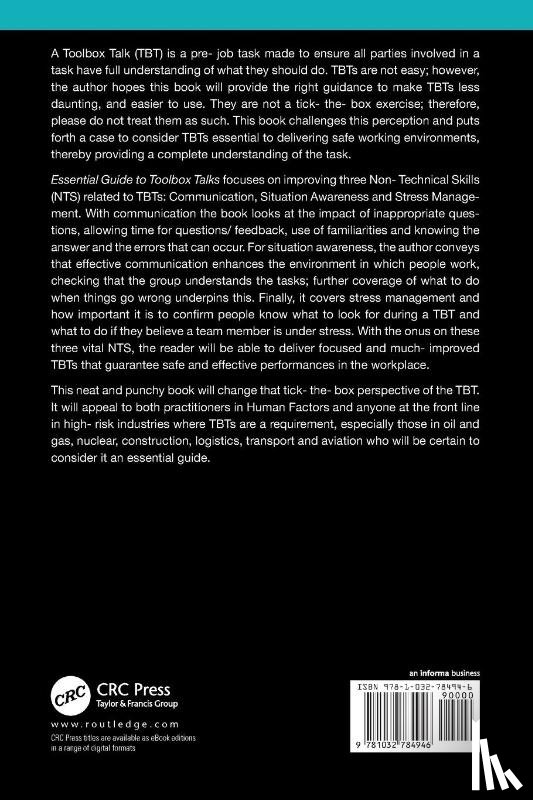 Moffat, Scott - Essential Guide to Toolbox Talks