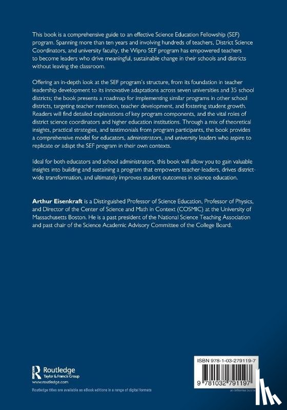 Eisenkraft, Arthur - A Roadmap for Transformative Science Teacher Leadership