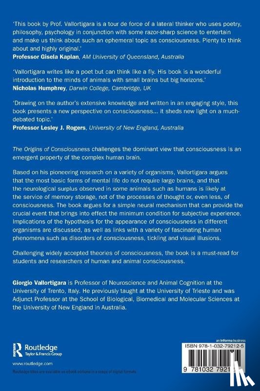 Vallortigara, Giorgio (University of Trento - The Origins of Consciousness