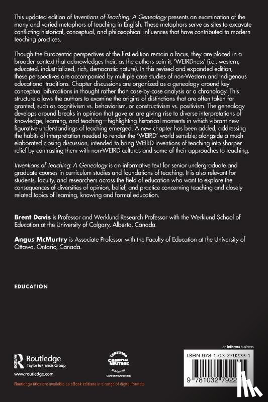 Davis, Brent, McMurtry, Angus - Inventions of Teaching