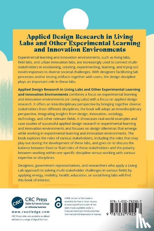  - Applied Design Research in Living Labs and Other Experimental Learning and Innovation Environments