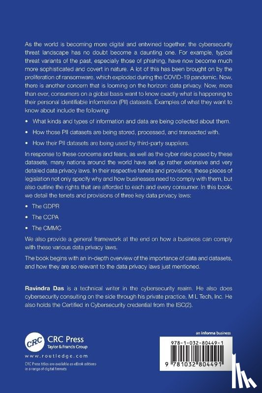 Das, Ravindra - A Reference Manual for Data Privacy Laws and Cyber Frameworks