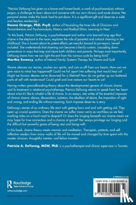 DeYoung, Patricia A. (Private practice - Shame and Grace