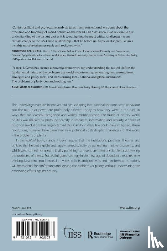 Gavin, Francis J. (Johns Hopkins University - The Taming of Scarcity and the Problems of Plenty