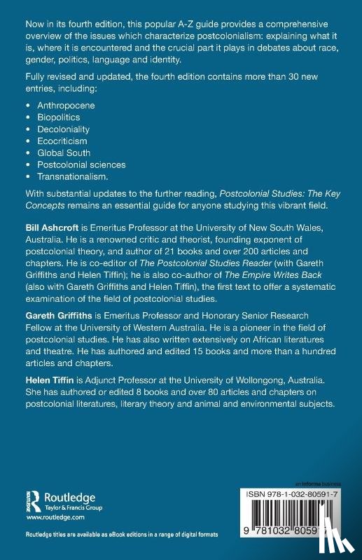 Ashcroft, Bill (University of New South Wales, Griffiths, Gareth, Tiffin, Helen - Postcolonial Studies