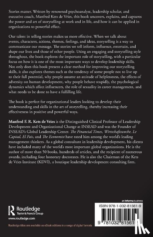 Kets de Vries, Manfred F. R. - Storytelling for Leaders