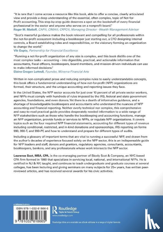 Scot, Laurence - The ABCs of Not-For-Profit Accounting and Financial/990 Reporting
