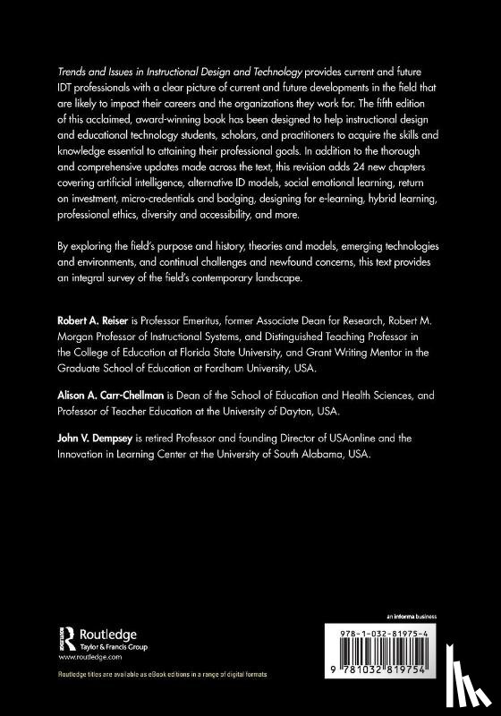  - Trends and Issues in Instructional Design and Technology