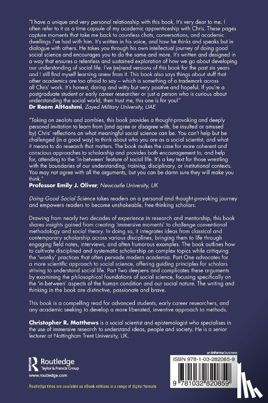 Matthews, Christopher R. (Nottingham Trent University - Doing Good Social Science