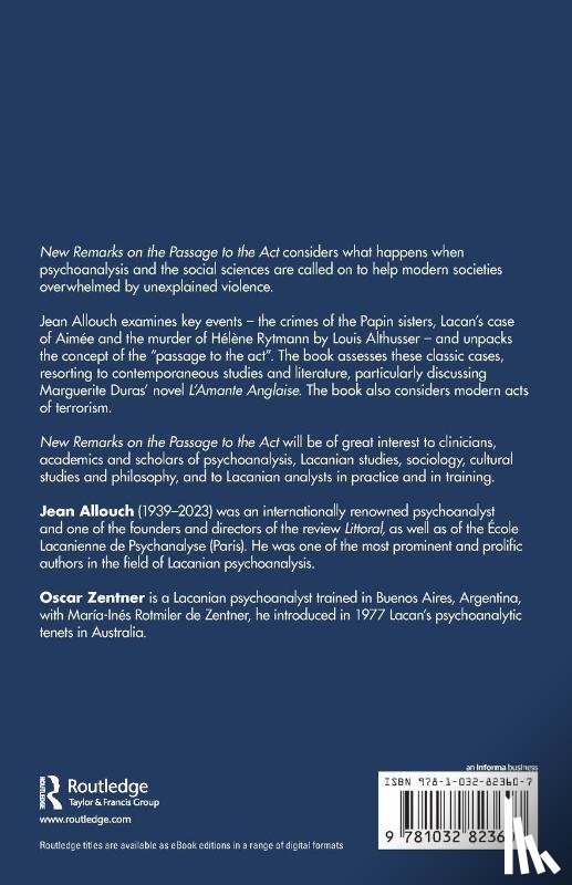 Allouch, Jean - New Remarks on the Passage to the Act