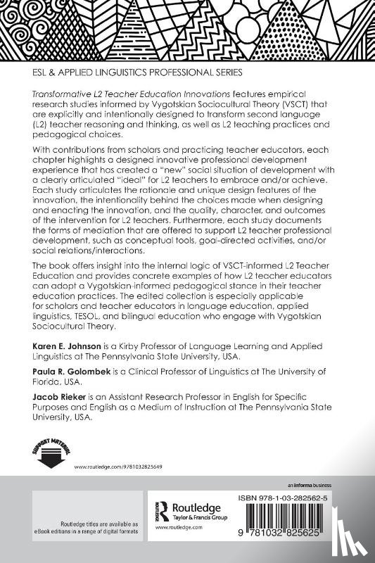  - Transformative L2 Teacher Education Innovations