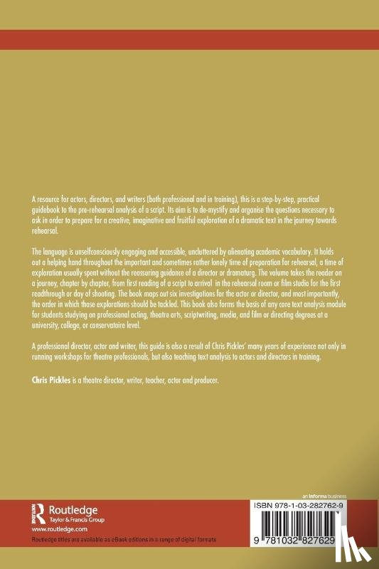 Pickles, Chris - Preparing for Rehearsal