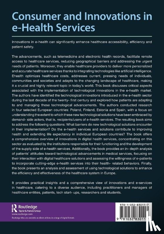 Dabrowska, Anna, Fandrejewska, Alicja, Stanczyk, Elzbieta, Szalonka, Katarzyna - Consumer and Innovations in e-Health Services