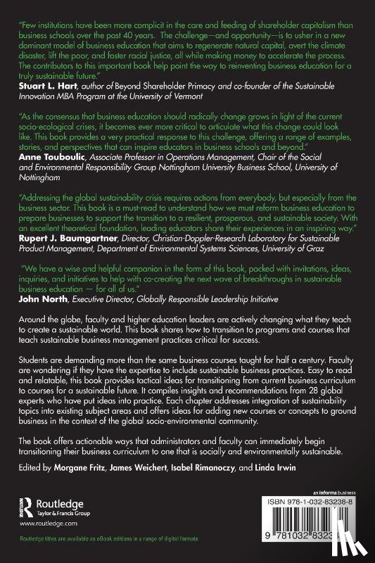  - Breakthroughs in Sustainable Business Education