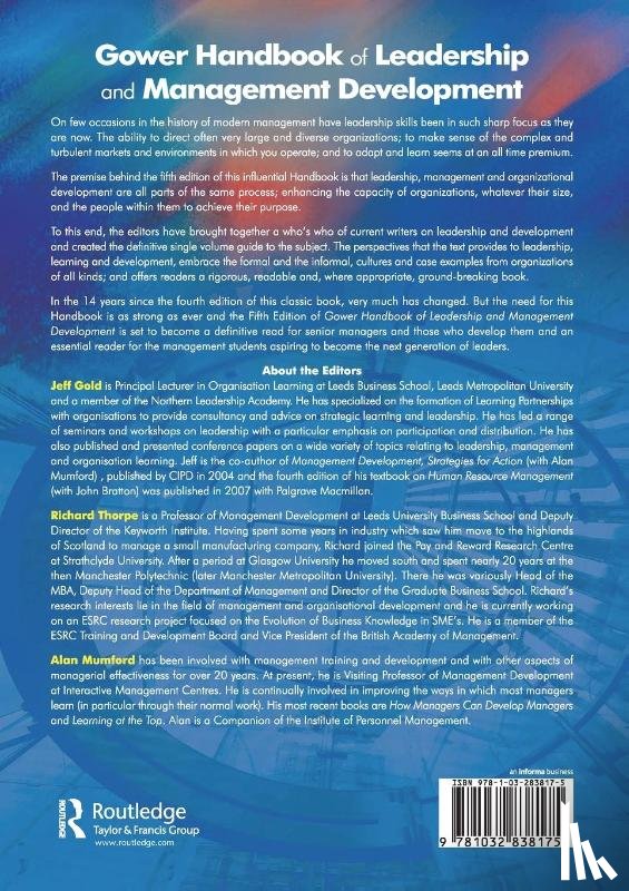 Thorpe, Richard - Gower Handbook of Leadership and Management Development