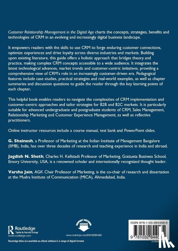 Shainesh, G., Sheth, Jagdish N., Jain, Varsha - Customer Relationship Management in the Digital Age