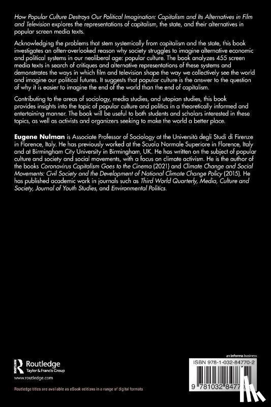 Nulman, Eugene (Scuola Normale Superiore - How Popular Culture Destroys Our Political Imagination