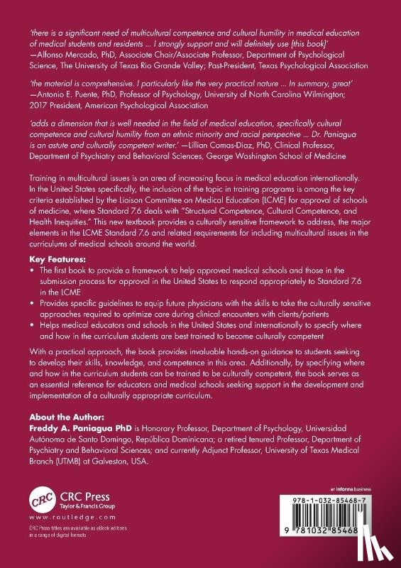 Paniagua, Freddy A. - Teaching Cultural Competence and Cultural Humility in Medical Education