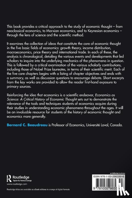 Beaudreau, Bernard C. - Economics as Science