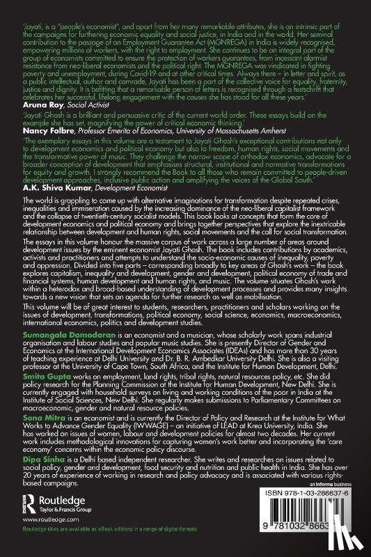  - Development, Transformations and the Human Condition