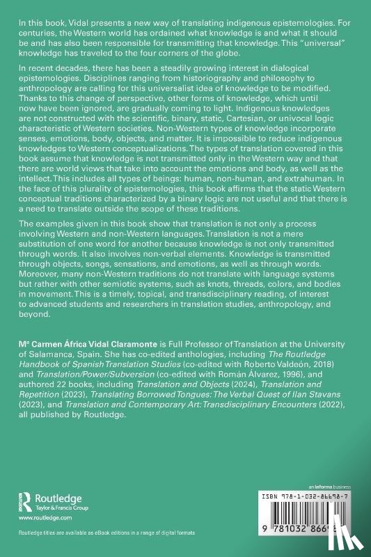 Vidal Claramonte, Mª Carmen Africa - Translating Indigenous Knowledges