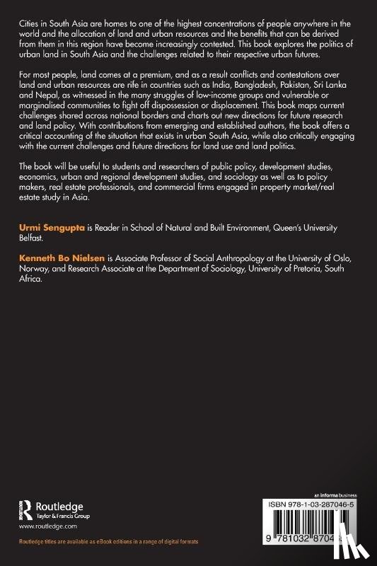  - The Politics of Urban Land in South Asia