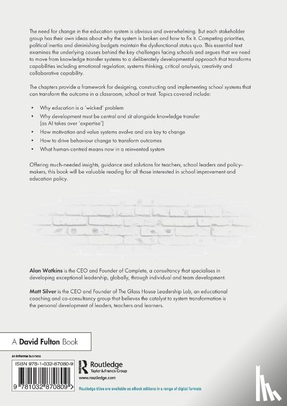 Watkins, Alan, Silver, Matt - Reinventing Education: Beyond the Knowledge Economy