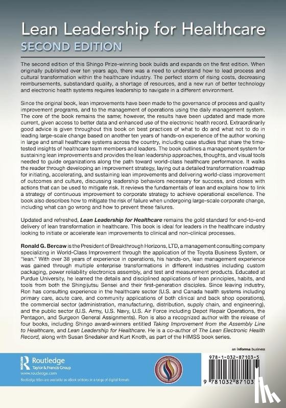 Bercaw, Ronald G. - Lean Leadership for Healthcare