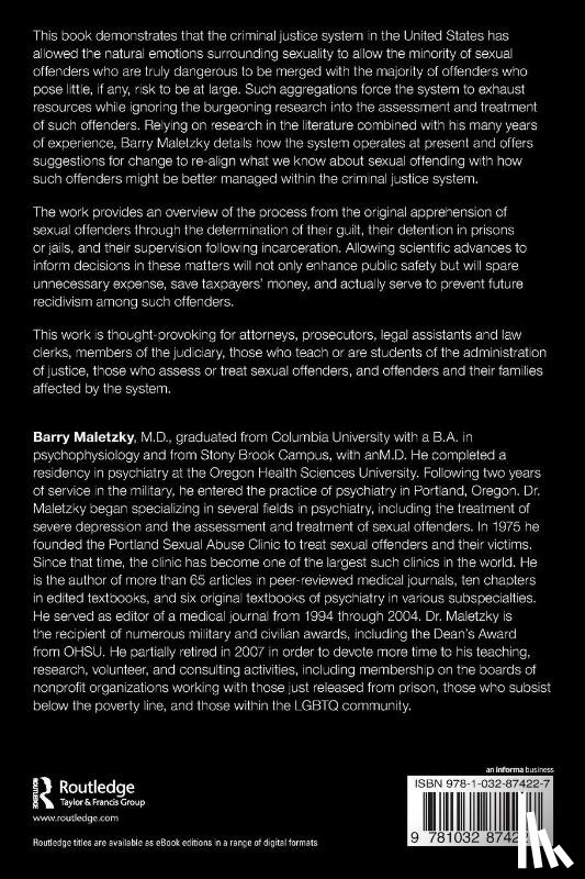 Maletzky, Barry - Sexual Offenders and the Criminal System