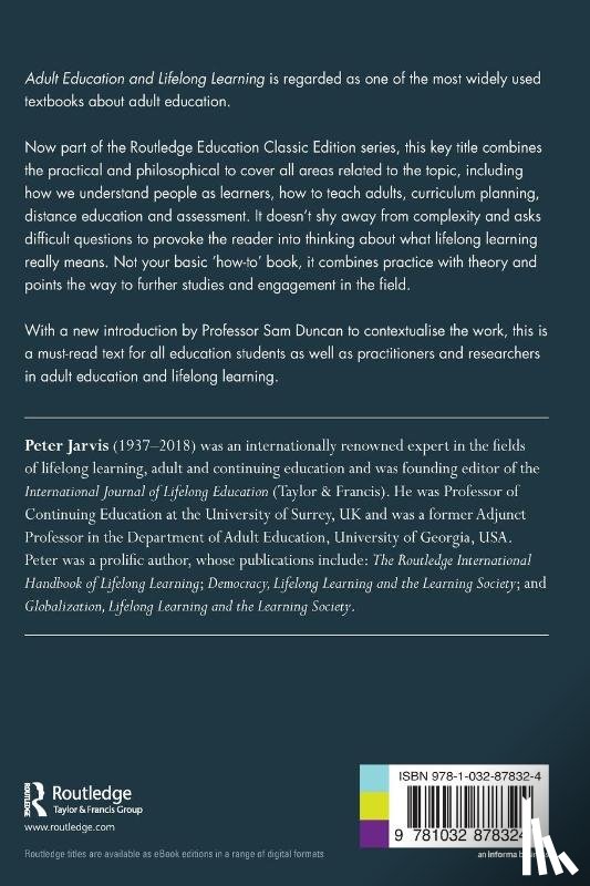 Jarvis, Peter (University of Surrey - Adult Education and Lifelong Learning
