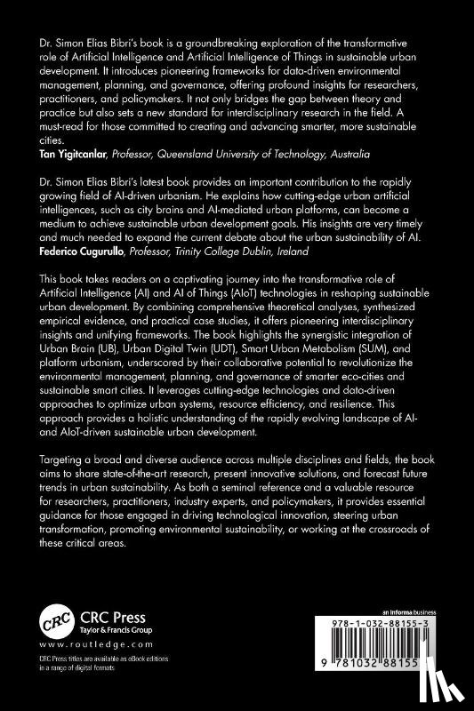 Bibri, Simon Elias - Artificial Intelligence of Things for Smarter Eco-Cities