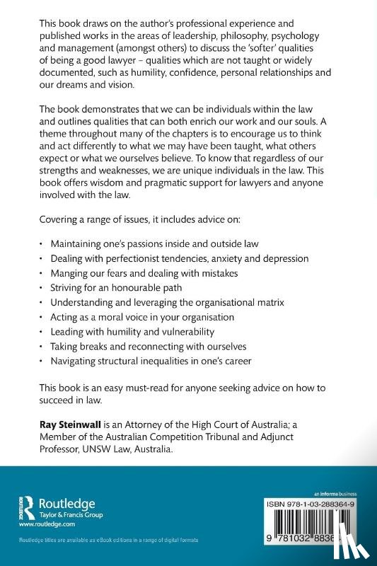 Steinwall, Ray (University of NSW - Life Lessons for Lawyers