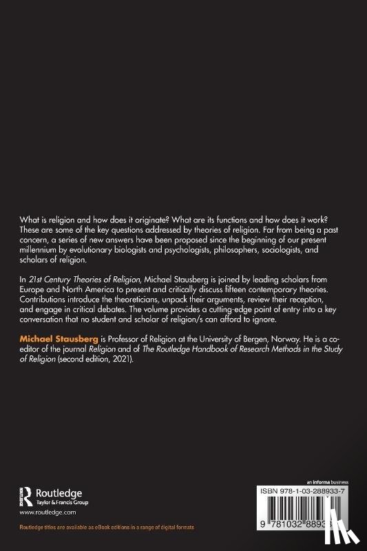  - 21st Century Theories of Religion