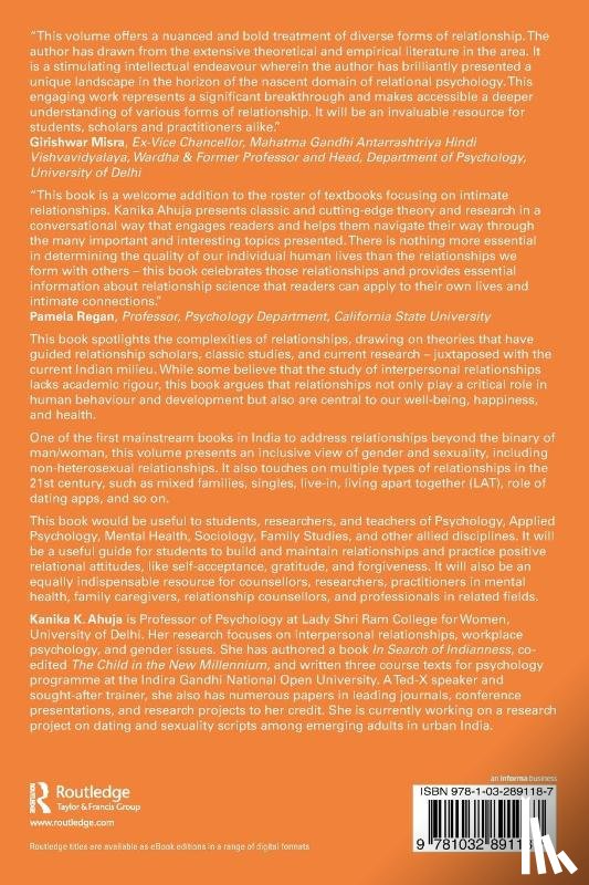 Ahuja, Kanika K. (Lady Shri Ram College for Women - Navigating Intimate Relationships