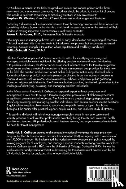 Calhoun, Frederick S. - Effective Threat Management