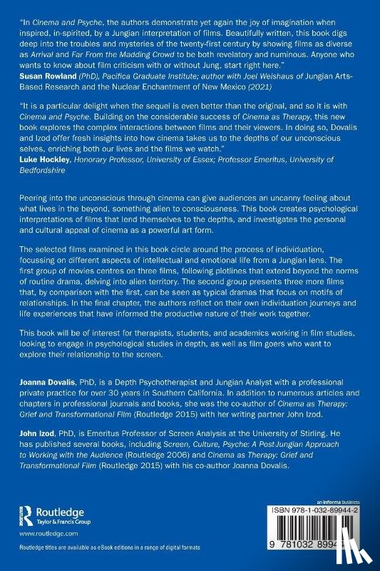 Dovalis, Joanna (Private practice, Izod, John (University of Stirling - Cinema and Psyche in Analytical Psychology