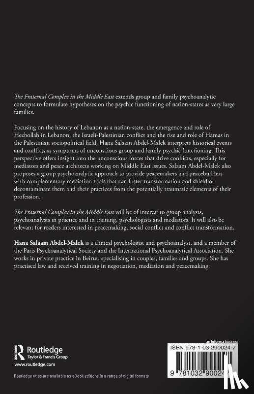 Abdel-Malek, Hana Salaam - The Fraternal Complex in the Middle East