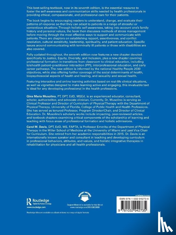 Musolino, Gina Maria, Davis, Carol M. - Davis's Patient–Practitioner Interaction