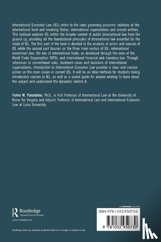  - Introduction to International Economic Law