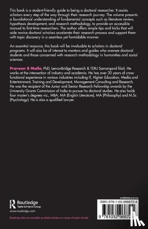 Malla, Praveen B - The Doctoral Researcher's Toolkit