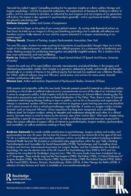 Samuels, Andrew - Reflecting Critically on the Political Psyche