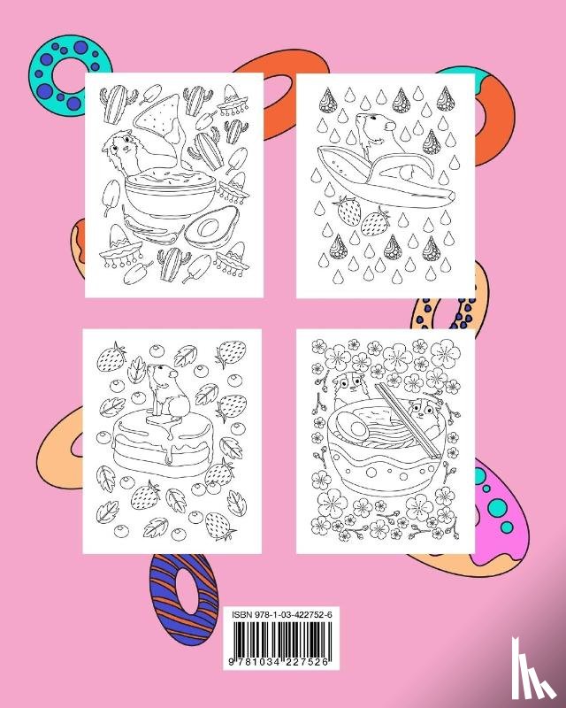 Paperland - Kawaii food and Guinea Pig Coloring Book