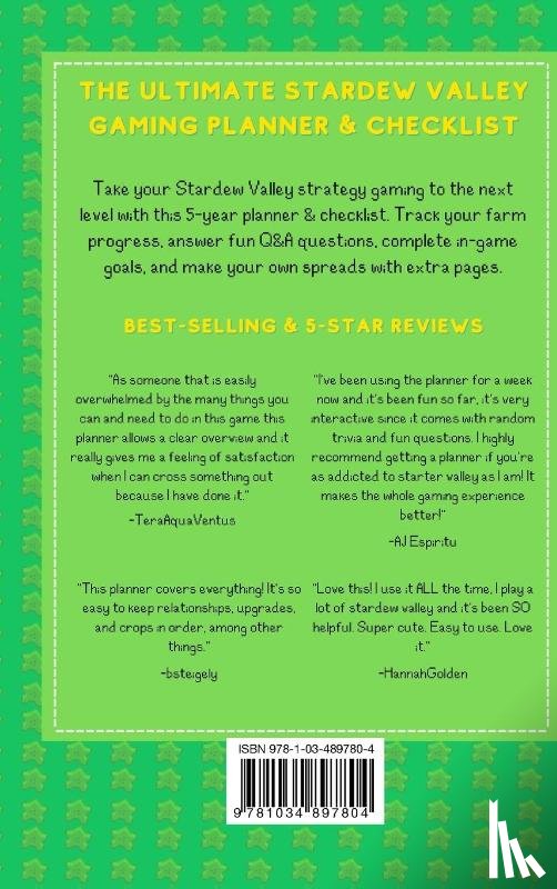 Studios, Yellowroom - Stardew Valley Gaming Planner and Checklist