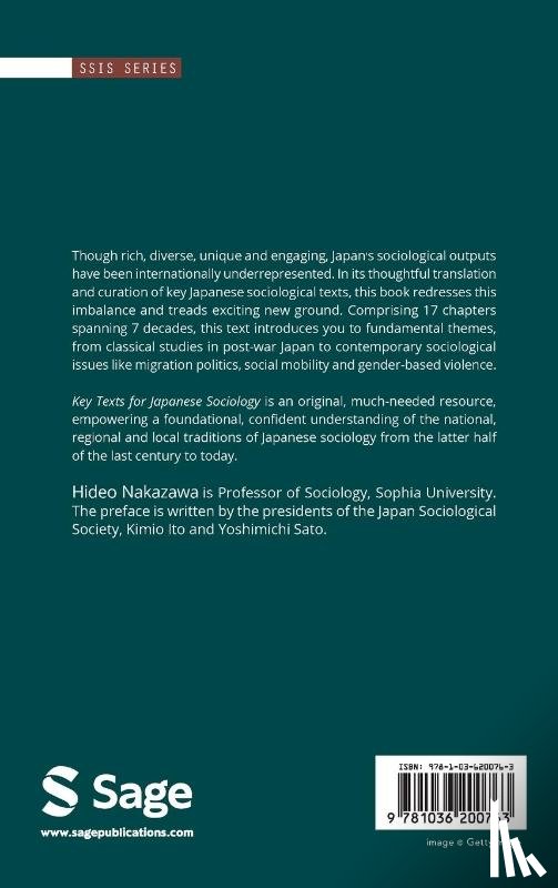  - Key Texts for Japanese Sociology