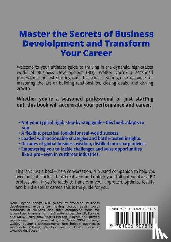Bryant, Neal C - THE BUSINESS DEVELOPMENT PLAYBOOK
